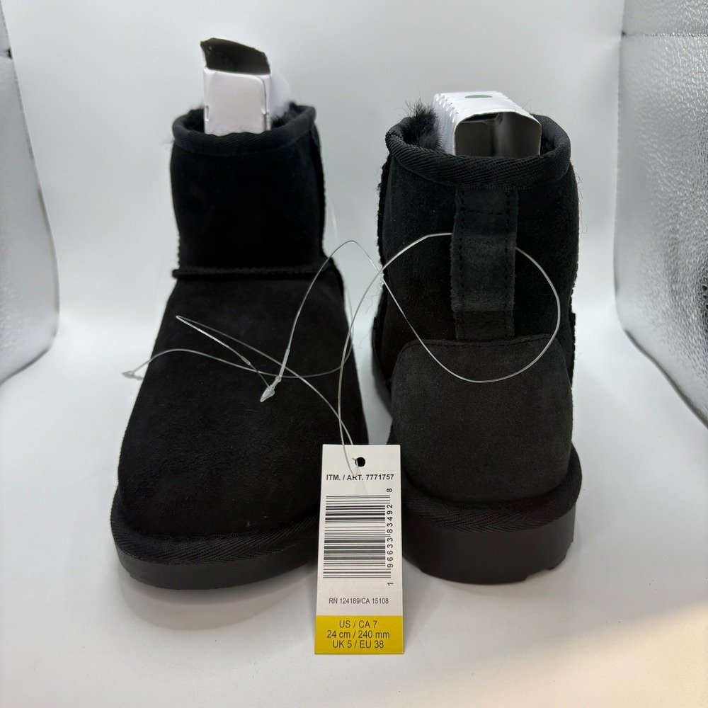 Kirkland Signature Shearling Boot Black Size 7